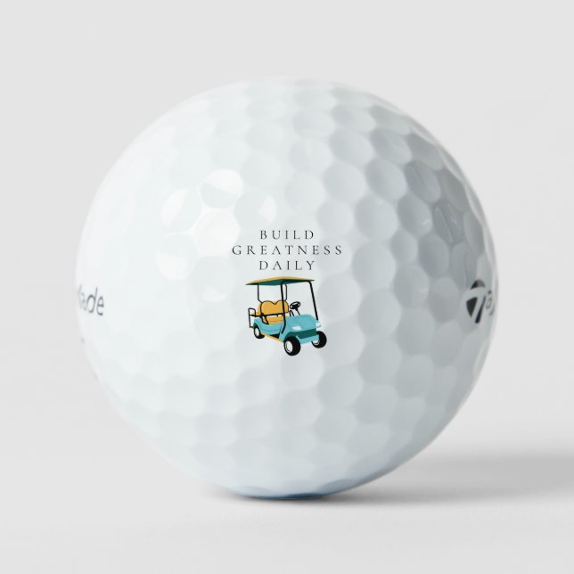 Balles De Golf Cadeau de dévouement à la croissance 'Construire l (Recto)