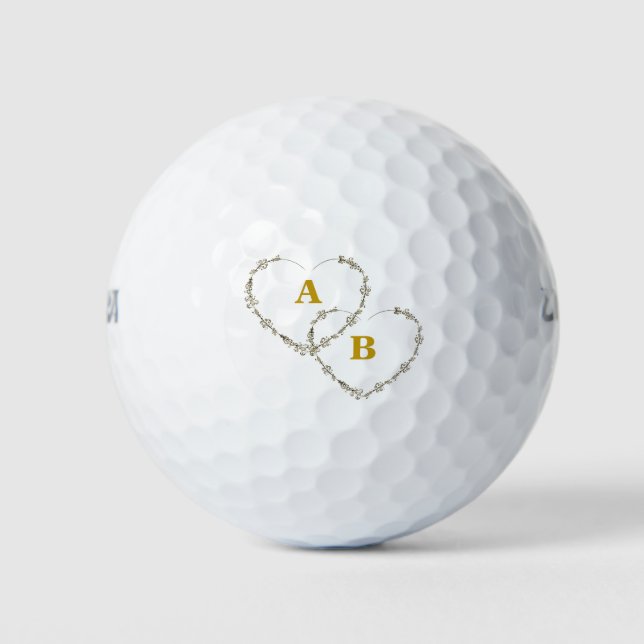 Balles De Golf Cadeau de la Saint Valentin (Devant)