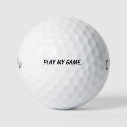 Balles De Golf Cadeau de mantra motivationnel 'Jouez à mon jeu'