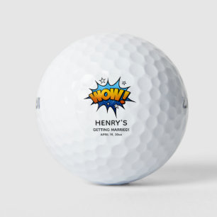 Balles De Golf Cadeau de mariage Funny Wow Enterrement de vie de