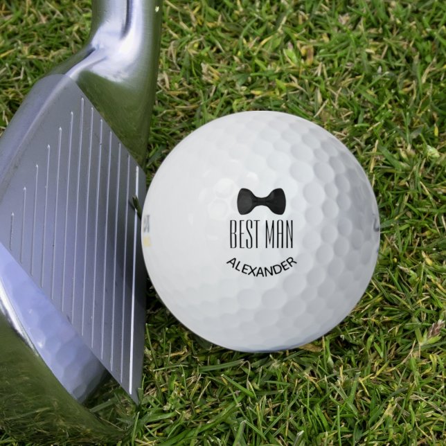 Balles De Golf Cadeau de mariage pour le témoin : nœud papillon n (Créateur téléchargé)