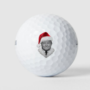 Balles De Golf Cadeau de Noël Donald Trump Chapeau de Père Noël D