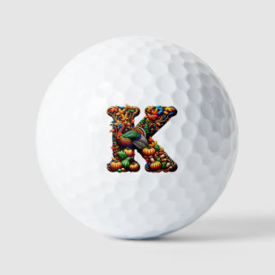 Balles De Golf Cadeau de Thanksgiving pour la lettre k