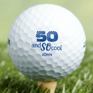 Balles De Golf Cadeau de voisin pour 50 ans – Bleu 50 ans génial