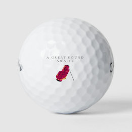 Balles De Golf Cadeau encourageant 'Une excellente partie vous at