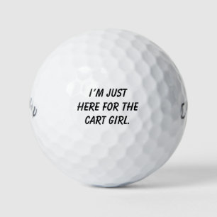 Balles De Golf Cadeau Farceur 'Je Suis Là Juste Pour La Fille Du
