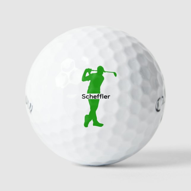Balles De Golf Cadeau Golfer personnalisé Nom personnalisé / Mono (Recto)