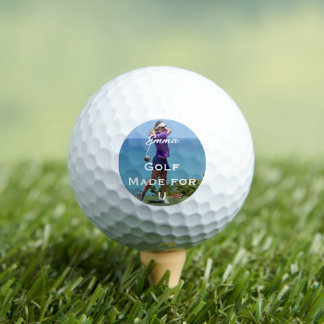 Balles De Golf Cadeau photo de golf personnalisé – Nom et citatio