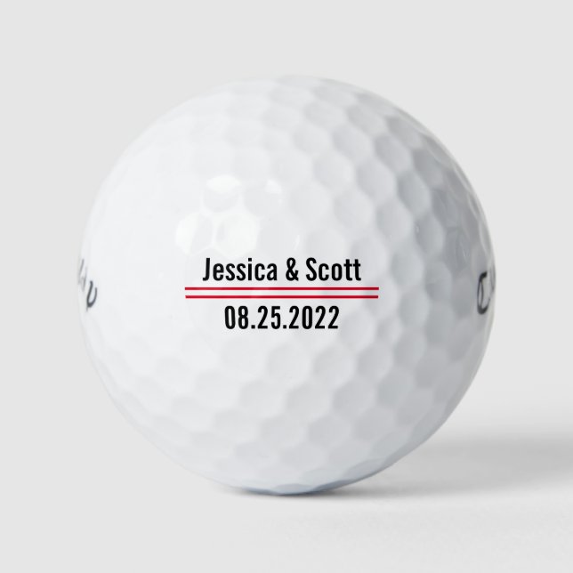 Balles De Golf Cadeau pour garçons d'honneur Texte personnalisé B (Devant)