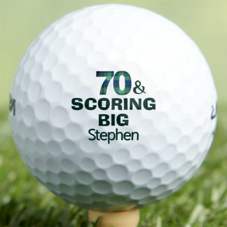 Balles De Golf Cadeau pour mari 70e anniversaire Scoring Big pers