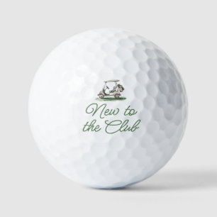Balles De Golf Cadre Vert Sauge Golf Nouveau au Club Baby Shower