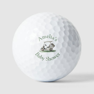 Balles De Golf Cadre Vert Sauge Golf Nouveau au Club Baby Shower