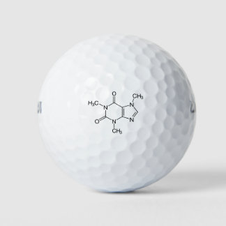 Balles De Golf Caféine Molécule Chimie Café Atomes