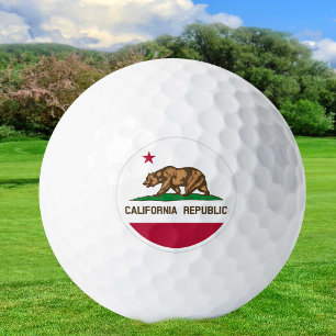 Balles De Golf California Golf Balls, drapeau de l'état / Patriot