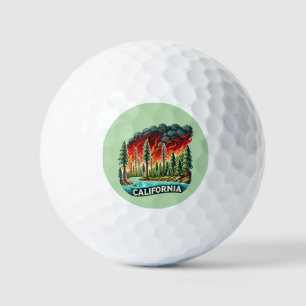 Balles De Golf CALIFORNIE Porte - clé D'INCENDIE