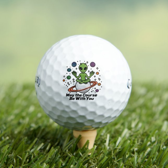 Balles De Golf Callaway Golf Ball – May the Course Be With You (T-shirt Insitu)