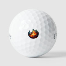 Callaway Supersoft Golf Balls - Flames Arwork