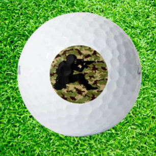 Balles De Golf Camouflage Vert de l'Armée