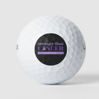Balles De Golf Cancer pancréatique J'ai survécu à Purple