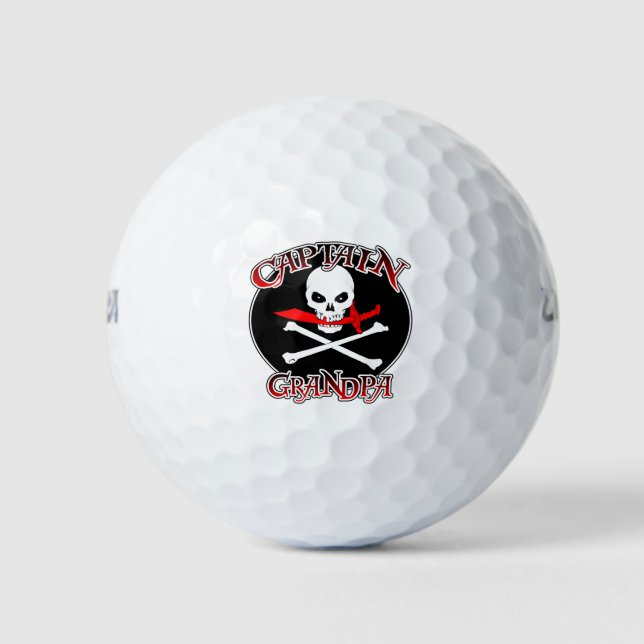 Balles De Golf Capitaine Grandpa Golf Balls (Devant)