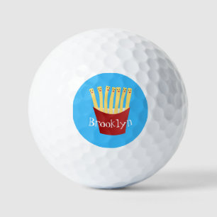 Balles De Golf Caricature de frites Cute kawaii fast food