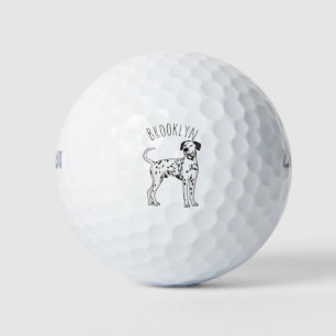 Balles De Golf Caricature pour chien dalmate