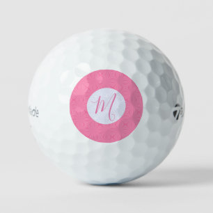 Balles De Golf Carrés ondulés rose clair