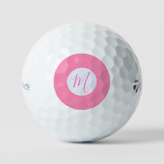 Balles De Golf Carrés ondulés rose clair