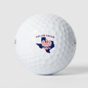 Balles De Golf Carte de l'aigle texan polonais