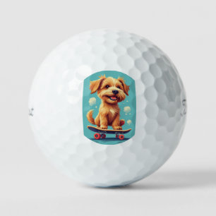 Balles De Golf Cartes à jouer Classiques Chiots joueurs