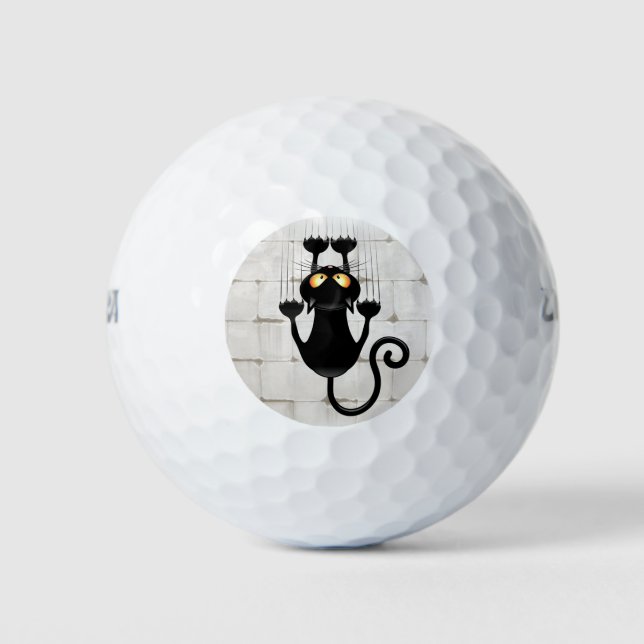 Balles De Golf Cat Falling down fun dessin personnage (Devant)