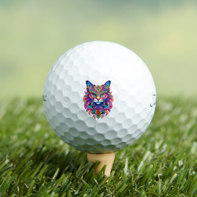 Balles De Golf Cat vectoriel (T-shirt Insitu)
