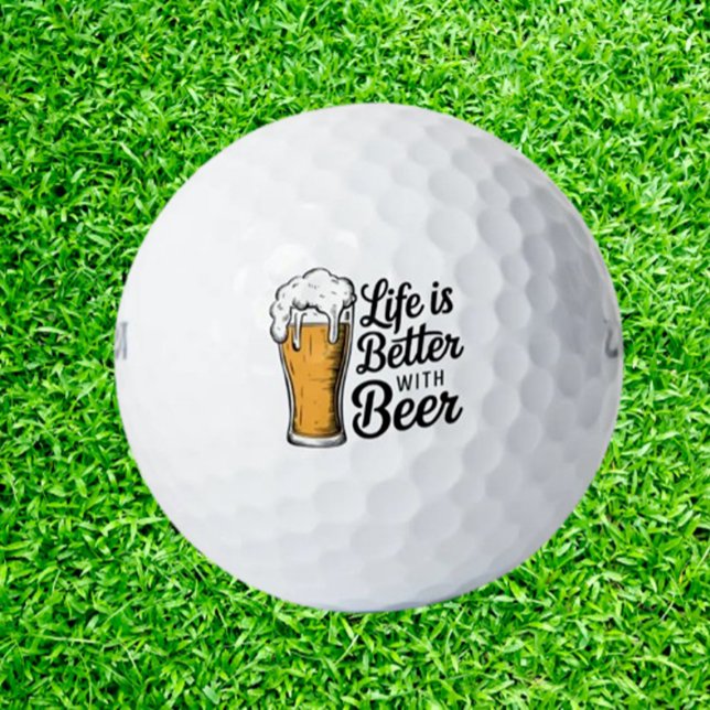 Balles De Golf Celebrating Beer (Celebrate dad's love for golf and beer with our funny designs! )