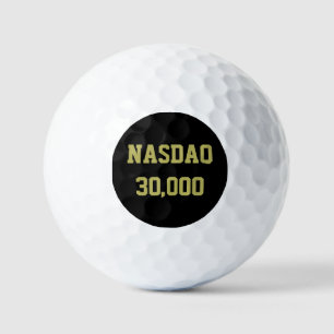 Balles De Golf Célébration du NASDAQ 30000 en Bourse