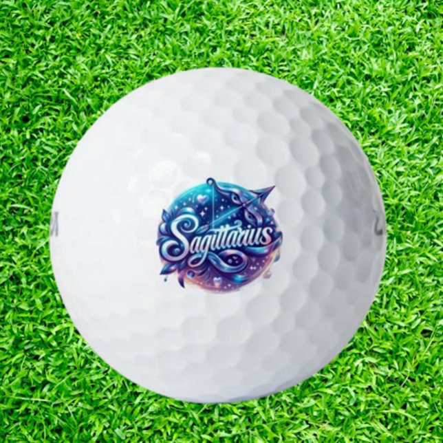Balles De Golf Célébration du sagittaire (Make your special day unforgettable with personalized Sagittarius golf balls! )