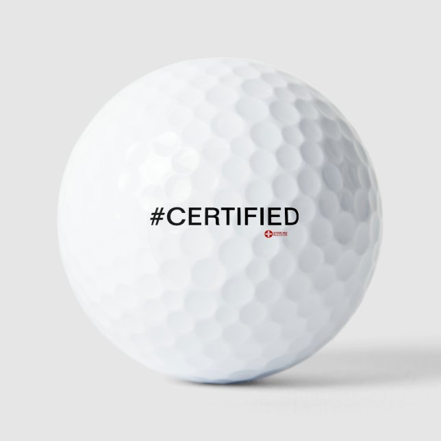 BALLES DE GOLF #CERTIFIÉ (Recto)