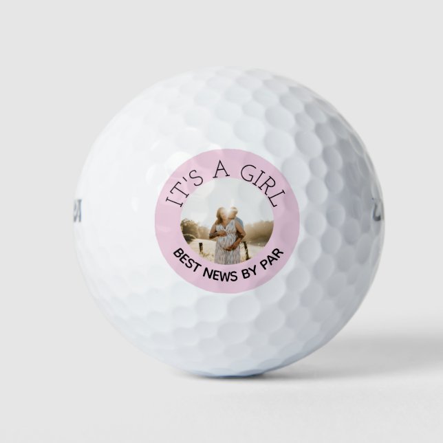 Balles De Golf C'est une fille Genre révéler photo personnalisée (Devant)