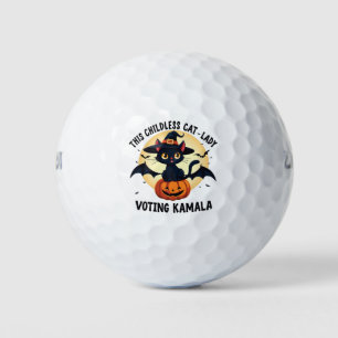 Balles De Golf Cette Femme Sans Enfant Votant Kamala Halloween
