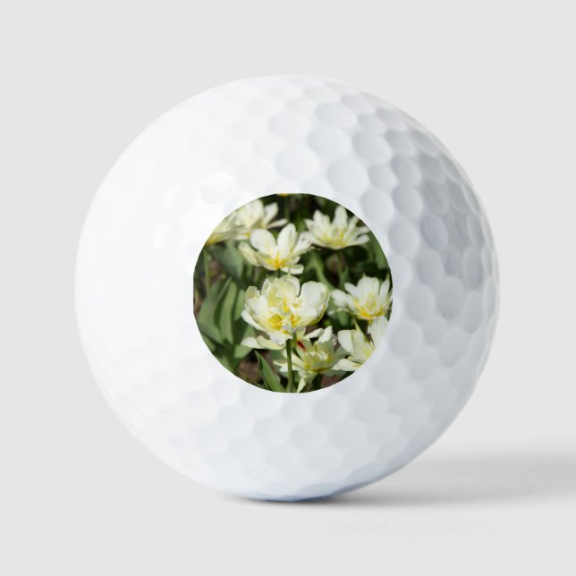 Balles De Golf Champ de tulipes blanches (Recto)