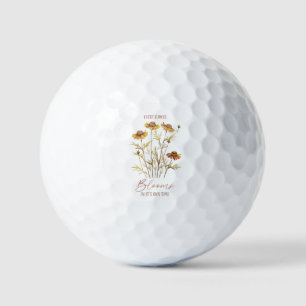 Balles De Golf Chaque fleur fleurit dans son propre temps -Floral