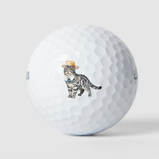 Balles De Golf Chat brillant (Devant)
