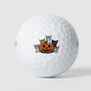 Balles De Golf Chat Rétro Halloween Vintage Années 90 Saison Effr