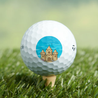 Balles De Golf Château de sable de plage