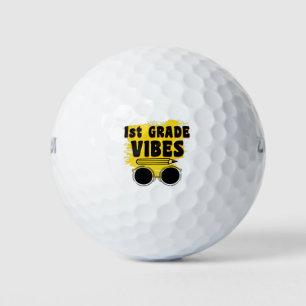 Balles De Golf Chemise de retour à l'école 1re année Vibes Premie