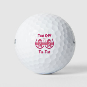 Balles De Golf Chemise rose pour la sensibilisation au cancer Ta-