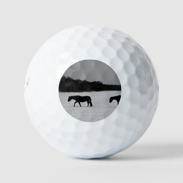 Balles De Golf Chevaux sur neige be6 gbcna (Devant)