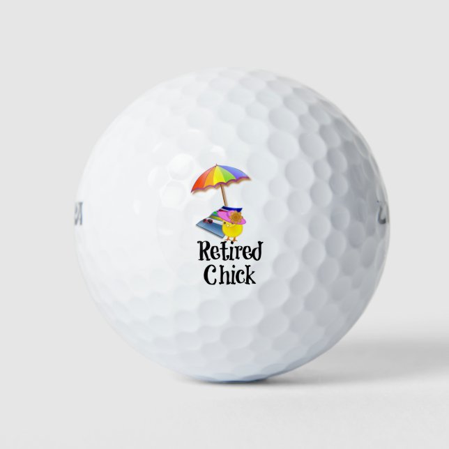 Balles De Golf Chick à la retraite, oh si mignon ! (Devant)