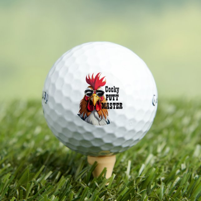 Balles De Golf Chicken Rooster Golf Pun GraphicCallaway Supersoft (T-shirt Insitu)