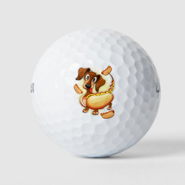 Balles De Golf Chien chaud Dachshund (Devant)
