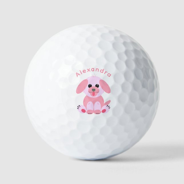 Balles De Golf Chien Chien Chien Mignonne Caricature Personnalisé (Recto)